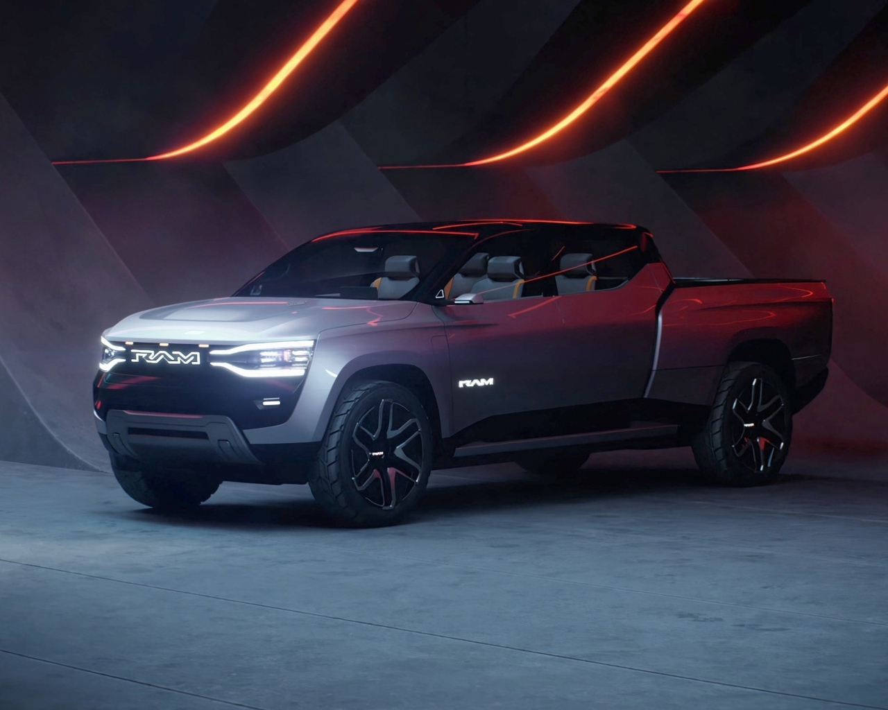 Большой Ram 1500 Revolution BEV Concept 2023 года