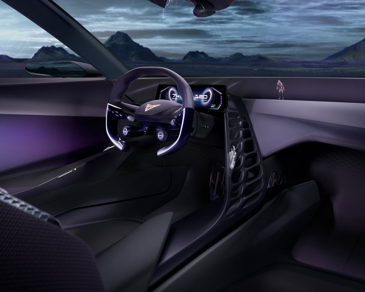 Салон автомобиля Cupra DarkRebel