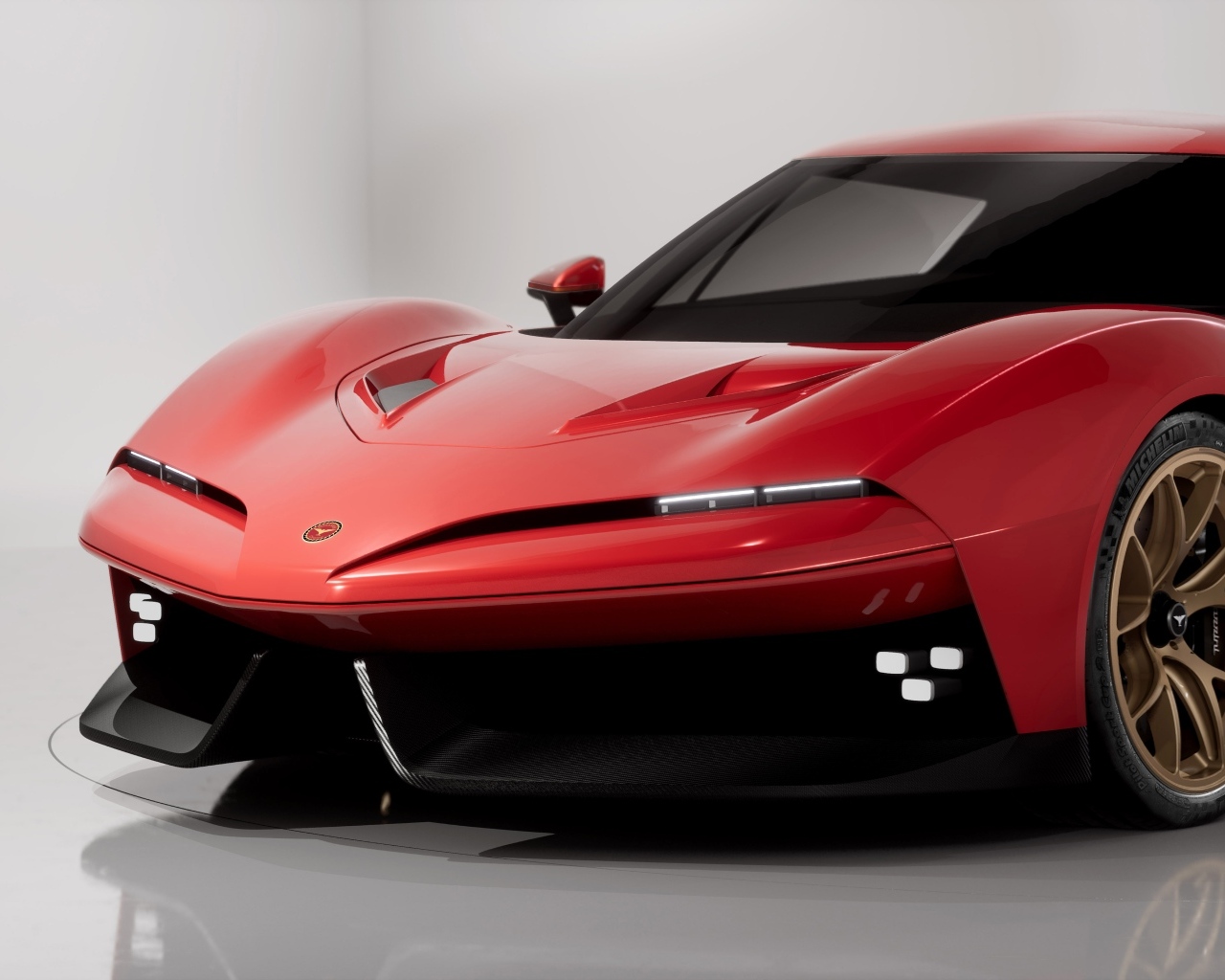 Вид спереди на автомобиль Bizzarrini The Giotto