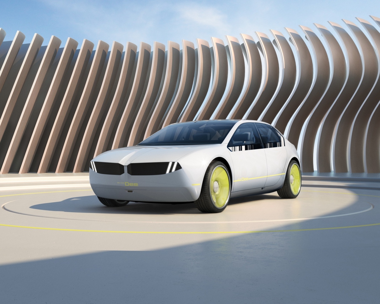 Футуристический автомобиль BMW I Vision Dee Concept 2023