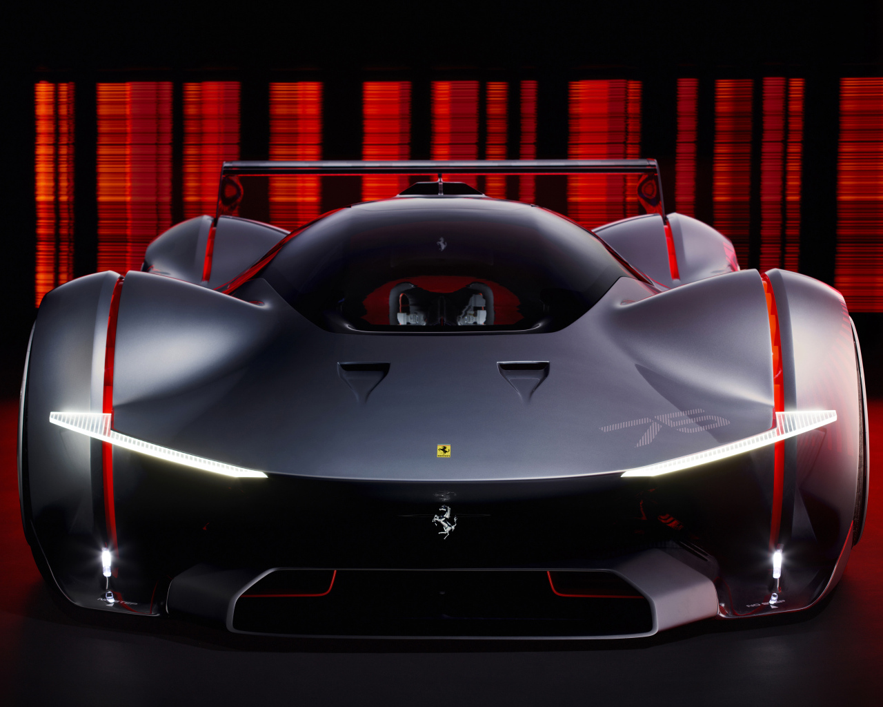 Дорогой спорткар Ferrari Vision Gran Turismo вид спереди