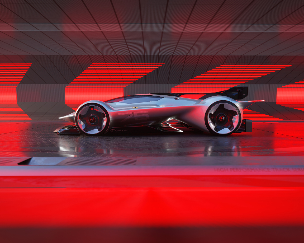 Автомобиль Ferrari Vision Gran Turismo  вид сбоку