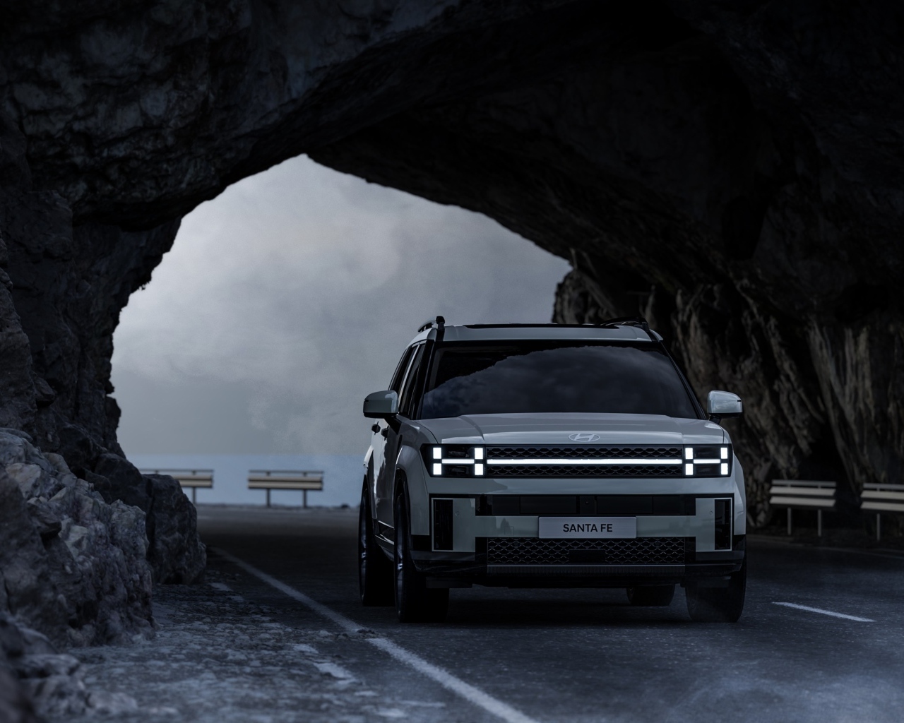 Новый автомобиль Hyundai Santa Fe 2024 года