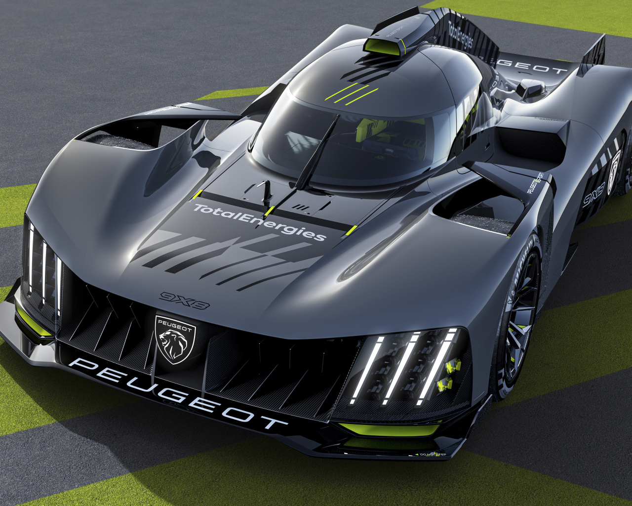 Быстрый автомобиль Peugeot 9X8,  2022 года