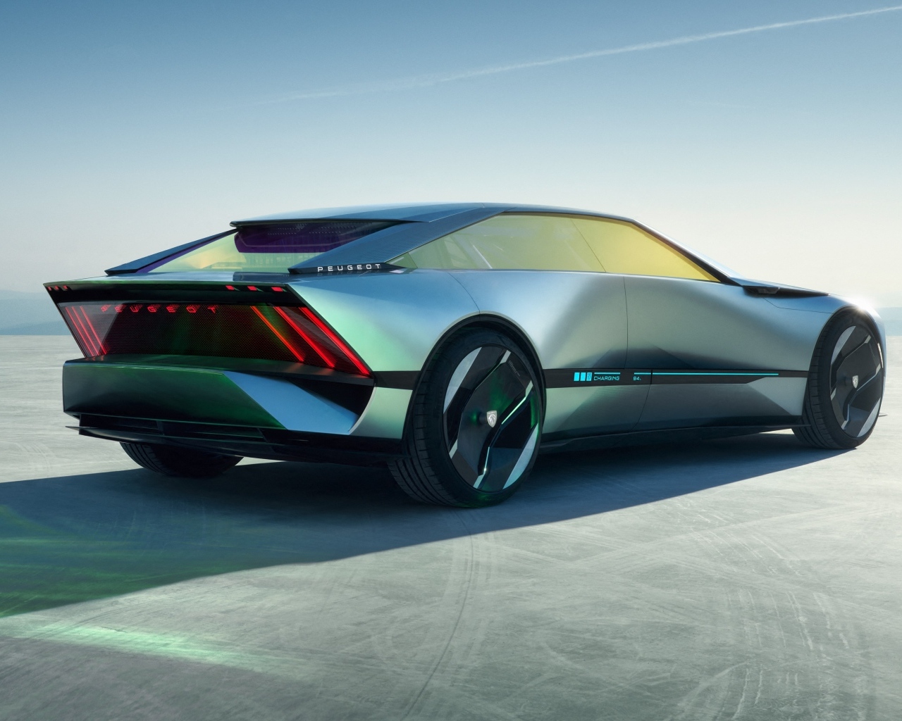 Автомобиль Peugeot Inception Concept 2023 вид сзади