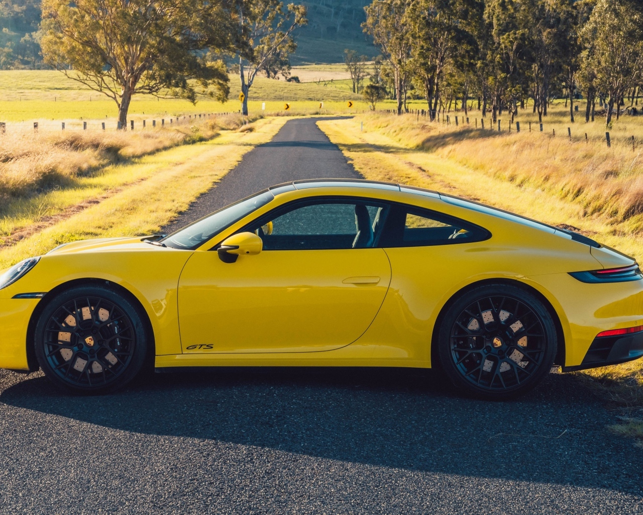 Автомобиль Porsche 911 Carrera GTS вид сбоку