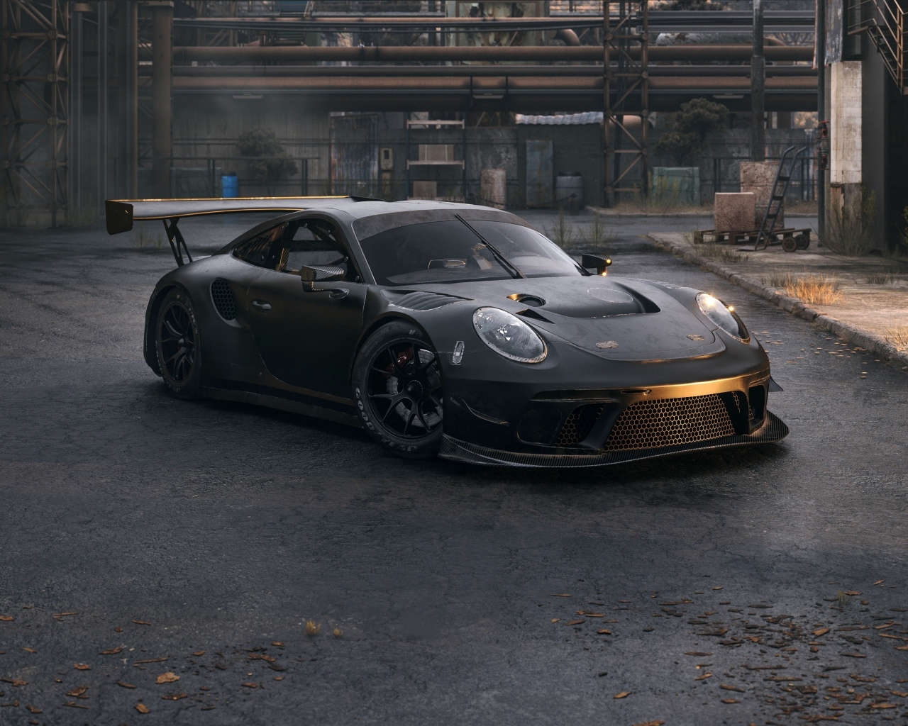 Быстрый автомобиль Porsche 911 GT3