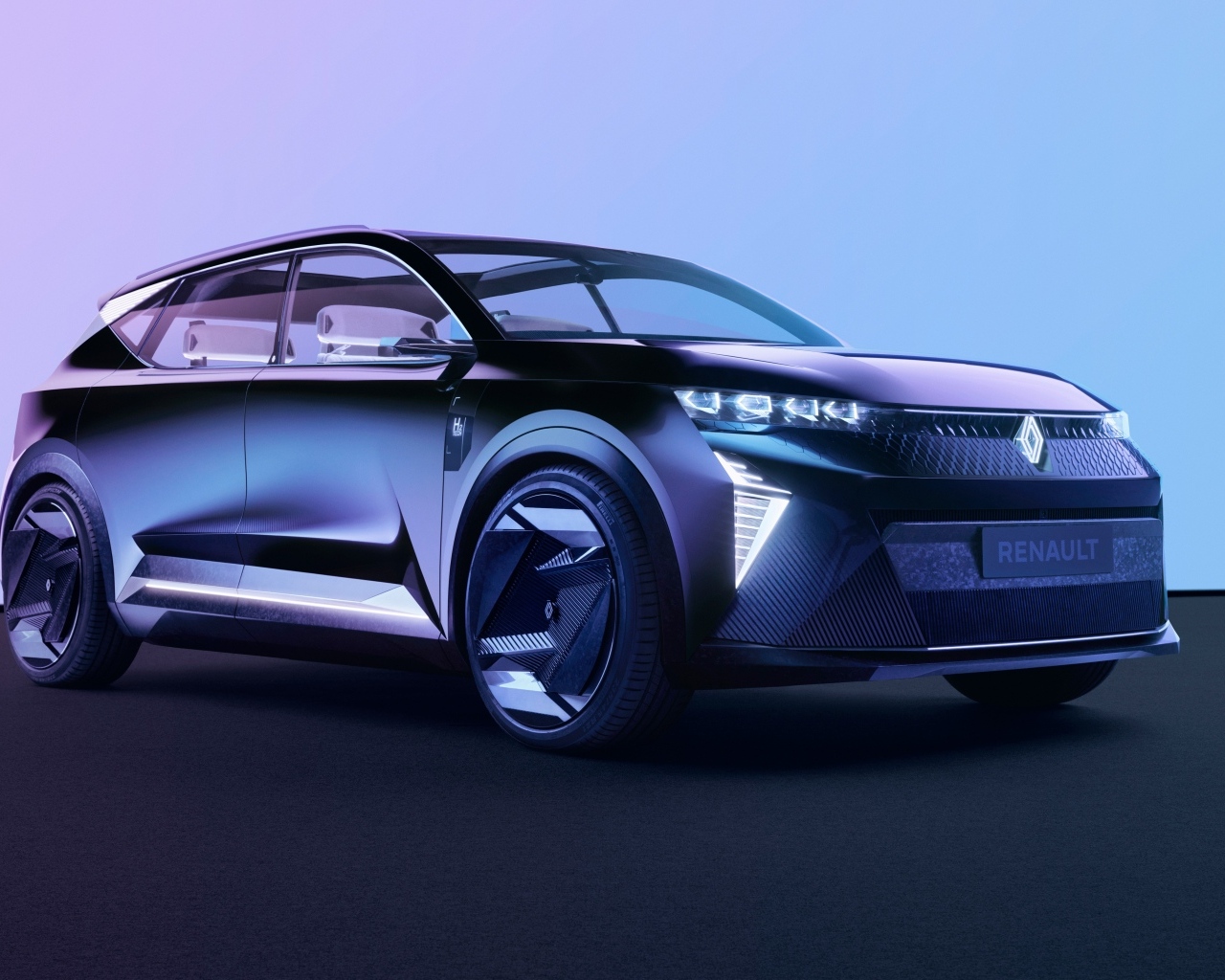 Синий автомобиль Renault Scénic Vision