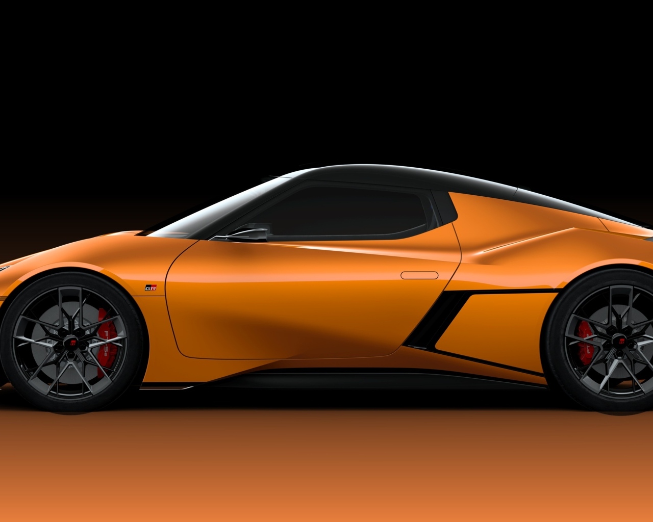 Вид сбоку на автомобиль Toyota FT-Se