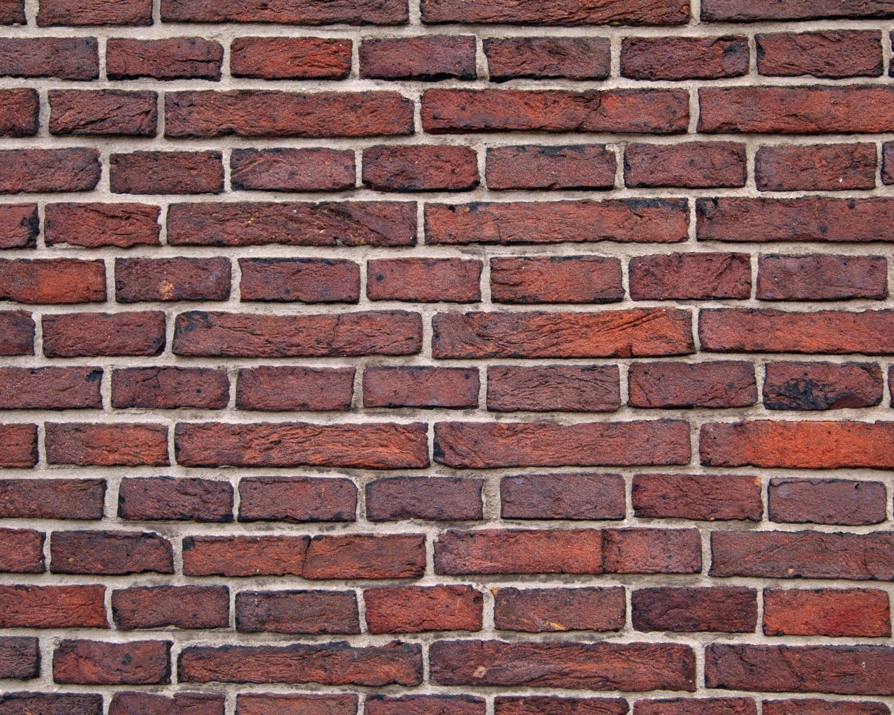 Стена из красного кирпича для фона