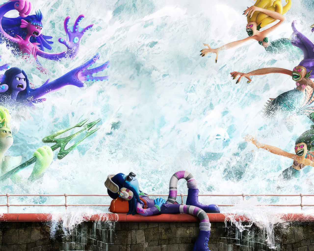 Красивый постер мультфильма Руби Гильман: Приключения кракена-подростка