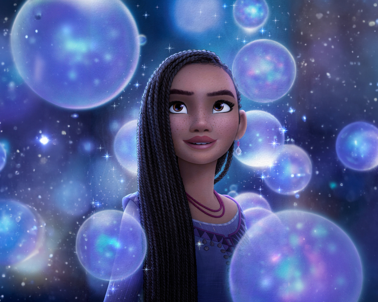 Милая девушка персонаж нового мультфильма Заветное желание, 2023