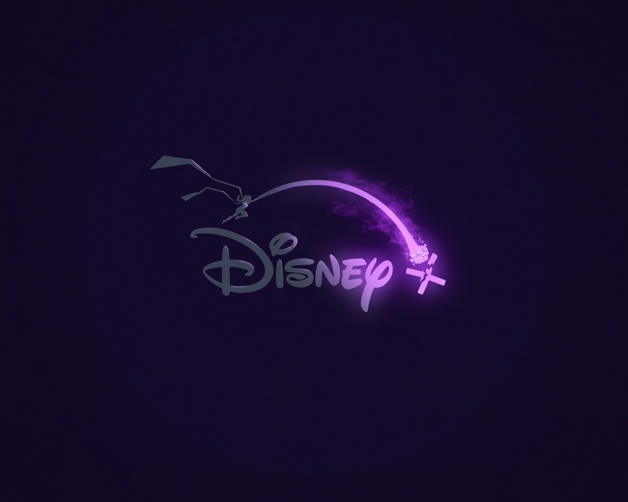 Логотип Дисней на синем фоне