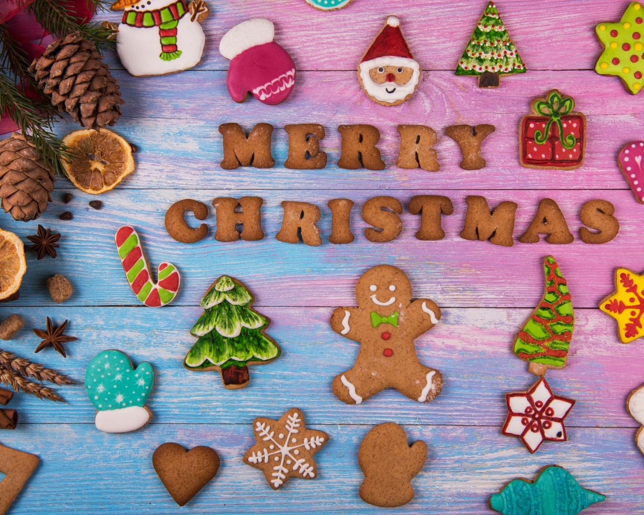 Красивое печенье на Рождество