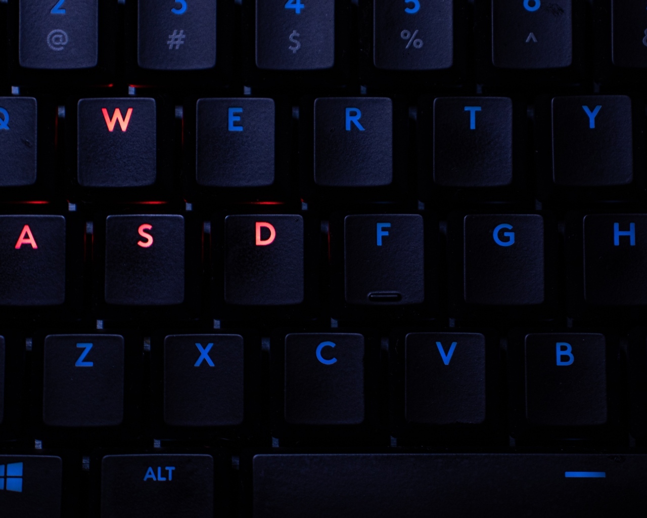 Black keyboard keys