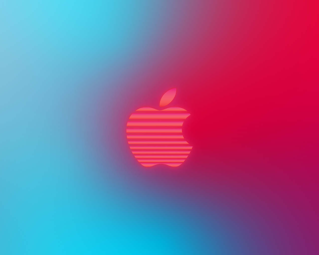 Логотип Apple на градиентном фоне