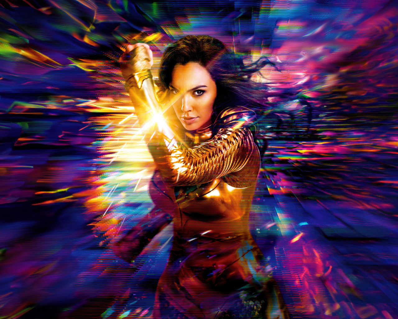 Яркая женщина супергерой в фильме Чудо-женщина 1984