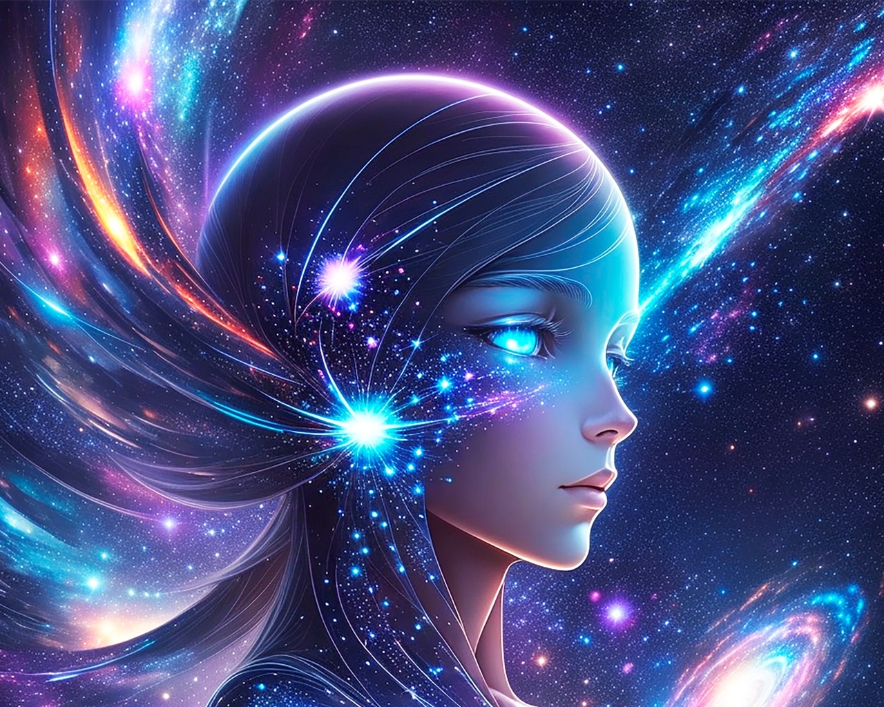 Фантастическая космическая девушка