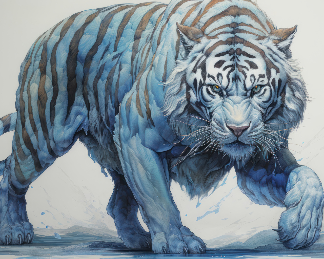 Фантастический белый тигр