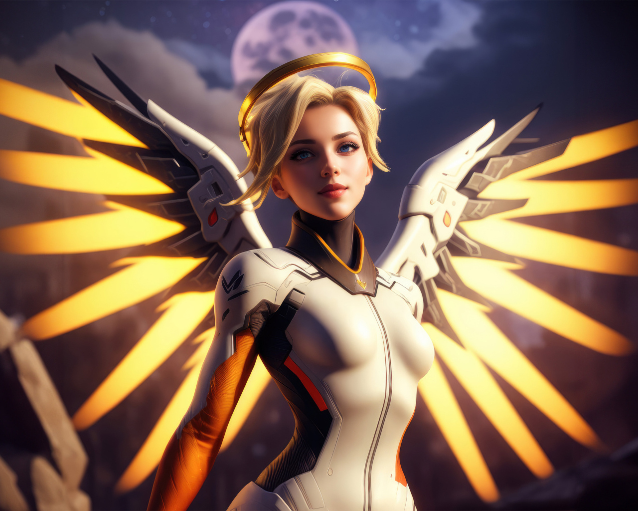 Девушка робот ангел