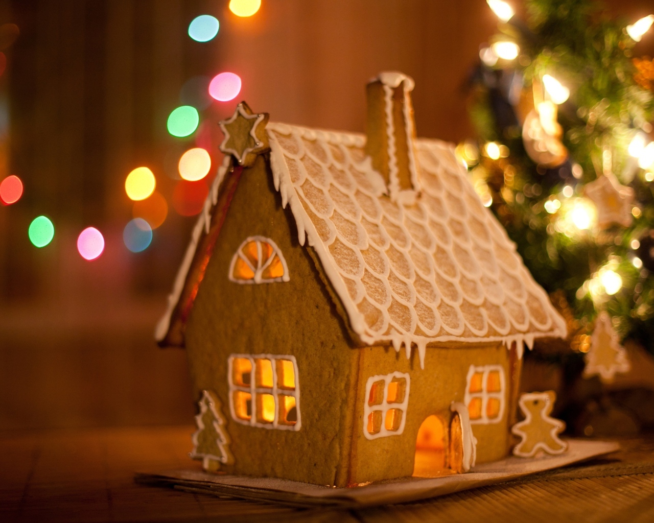 Сладкий пряничный домик на Рождество