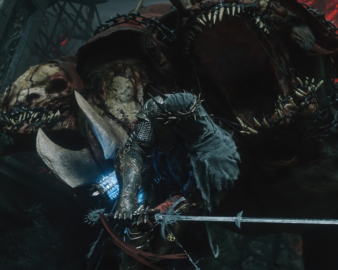 Битва с монстром компьютерная игра The Lords of the Fallen