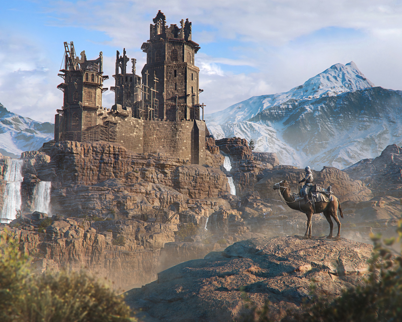 Красивый вид в компьютерной игре Assassin’s Creed Mirage