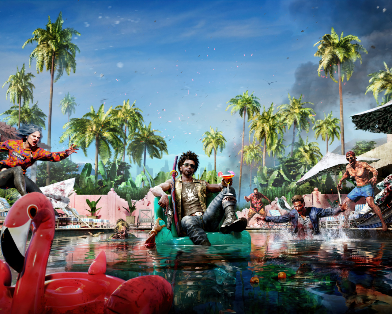 Кадр новой компьютерной игры Dead Island 2