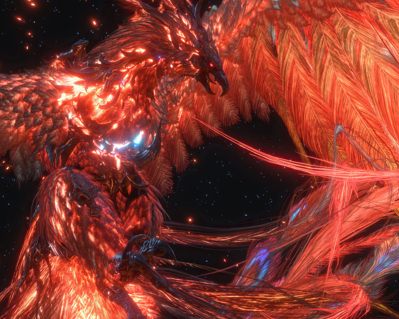 Птица феникс из компьютерной игры Final Fantasy XVI