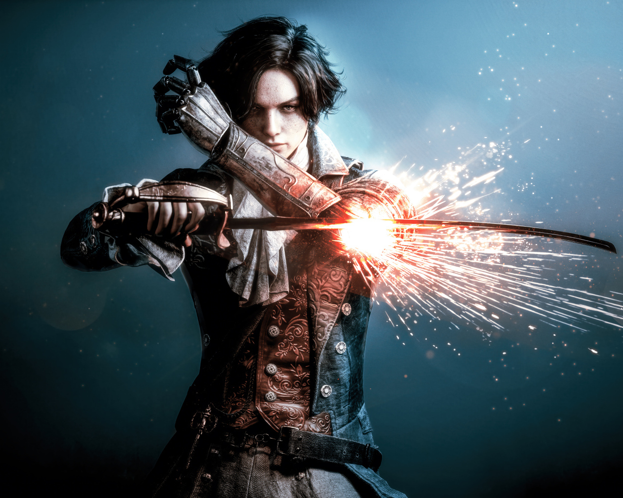 Персонаж Пиноккио с мечом компьютерная игра Lies of P