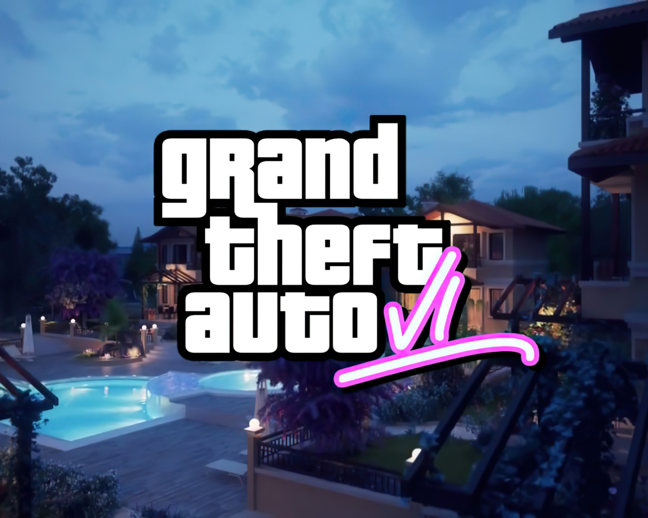 Постер новой компьютерной игры GTA 6