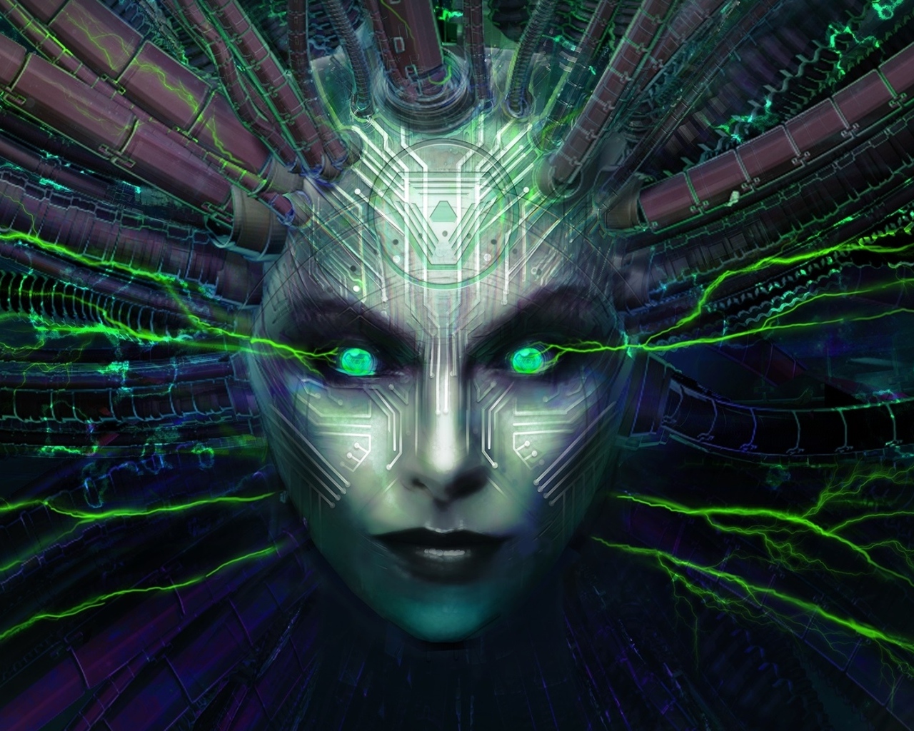 Робот из компьютерной игры System Shock