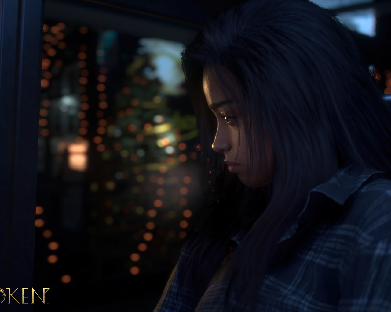 Грустная девушка персонаж компьютерной игры Forspoken