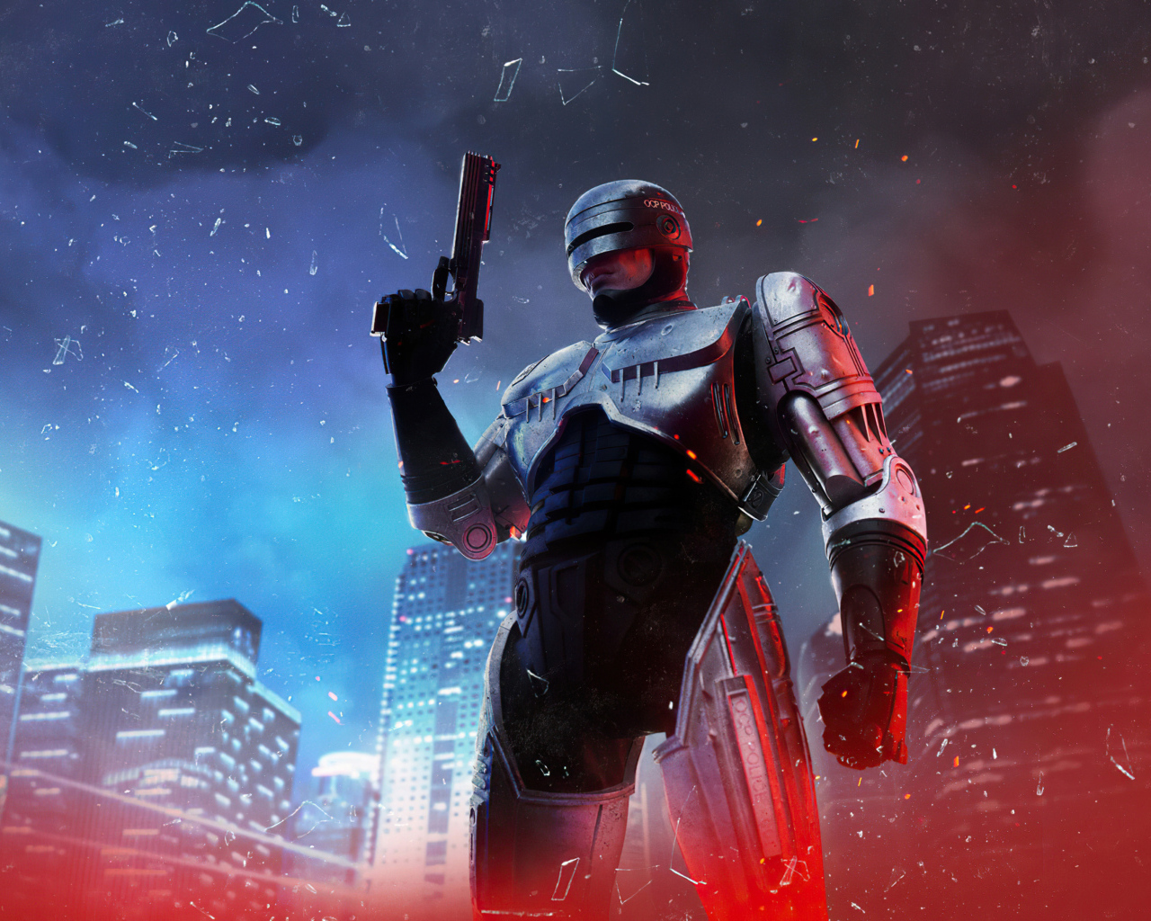Солдат из компьютерной игры RoboCop: Rogue City