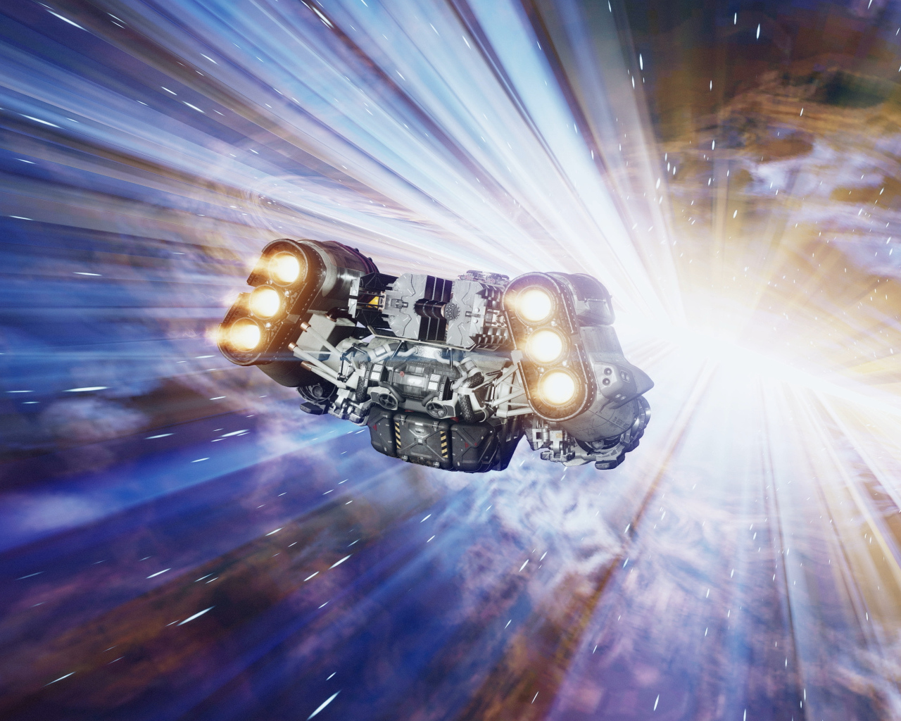 Космический корабль из игры Starfield, 2023