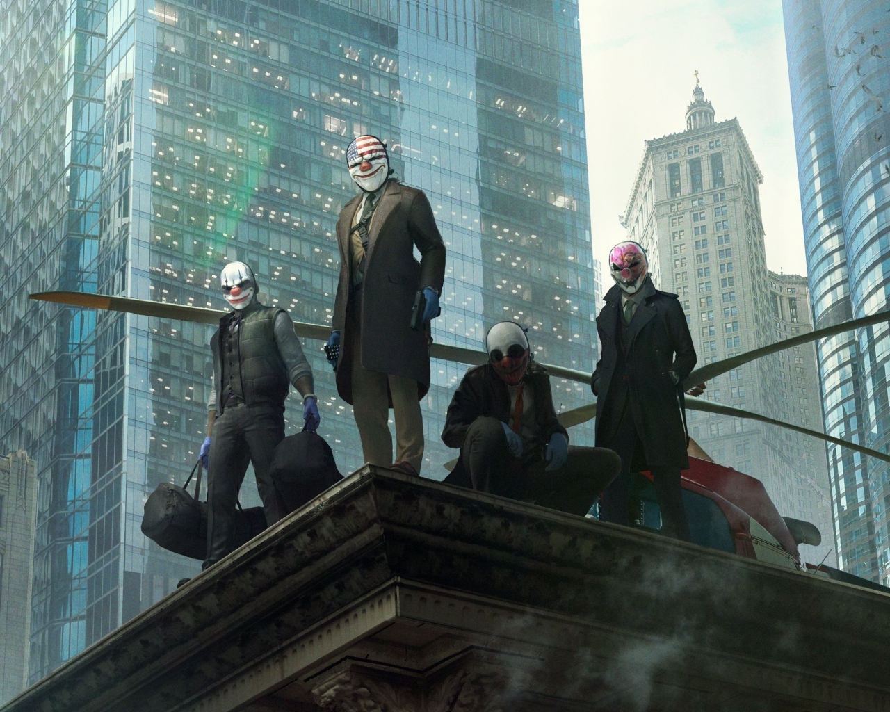 Злодеи из компьютерной игры Payday 3