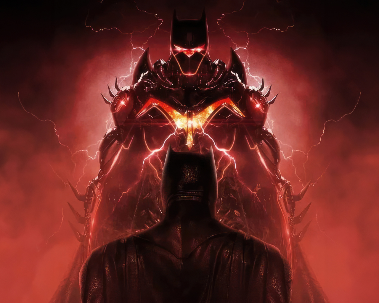 Бэтмен сражается с темными силами