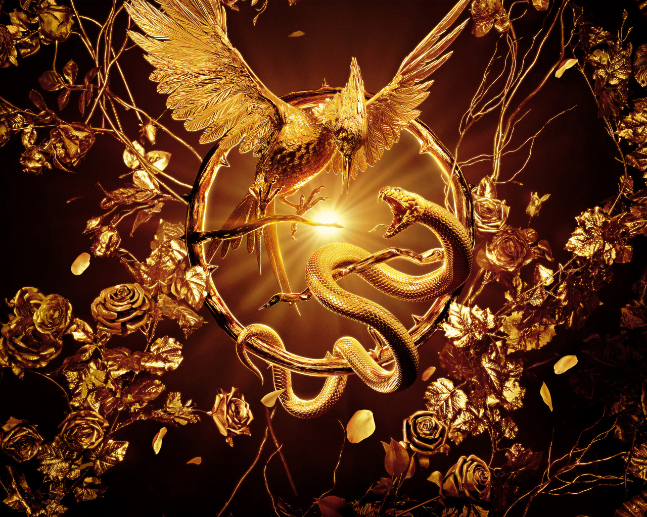 Красивый постер фильма Голодные игры: Баллада о змеях и певчих птичках