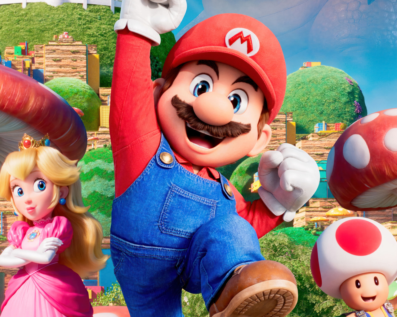 Персонажи анимационного фильма Братья Супер Марио в кино