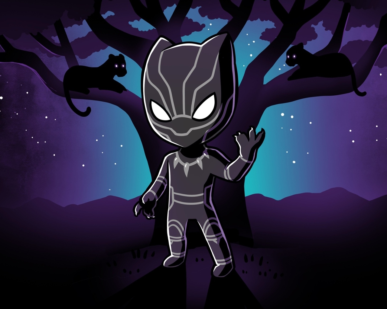 Маленький супергерой Черная пантера