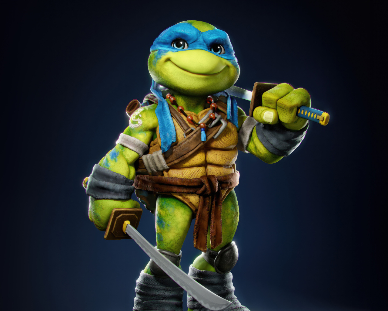 Маленький черепашка Леонардо