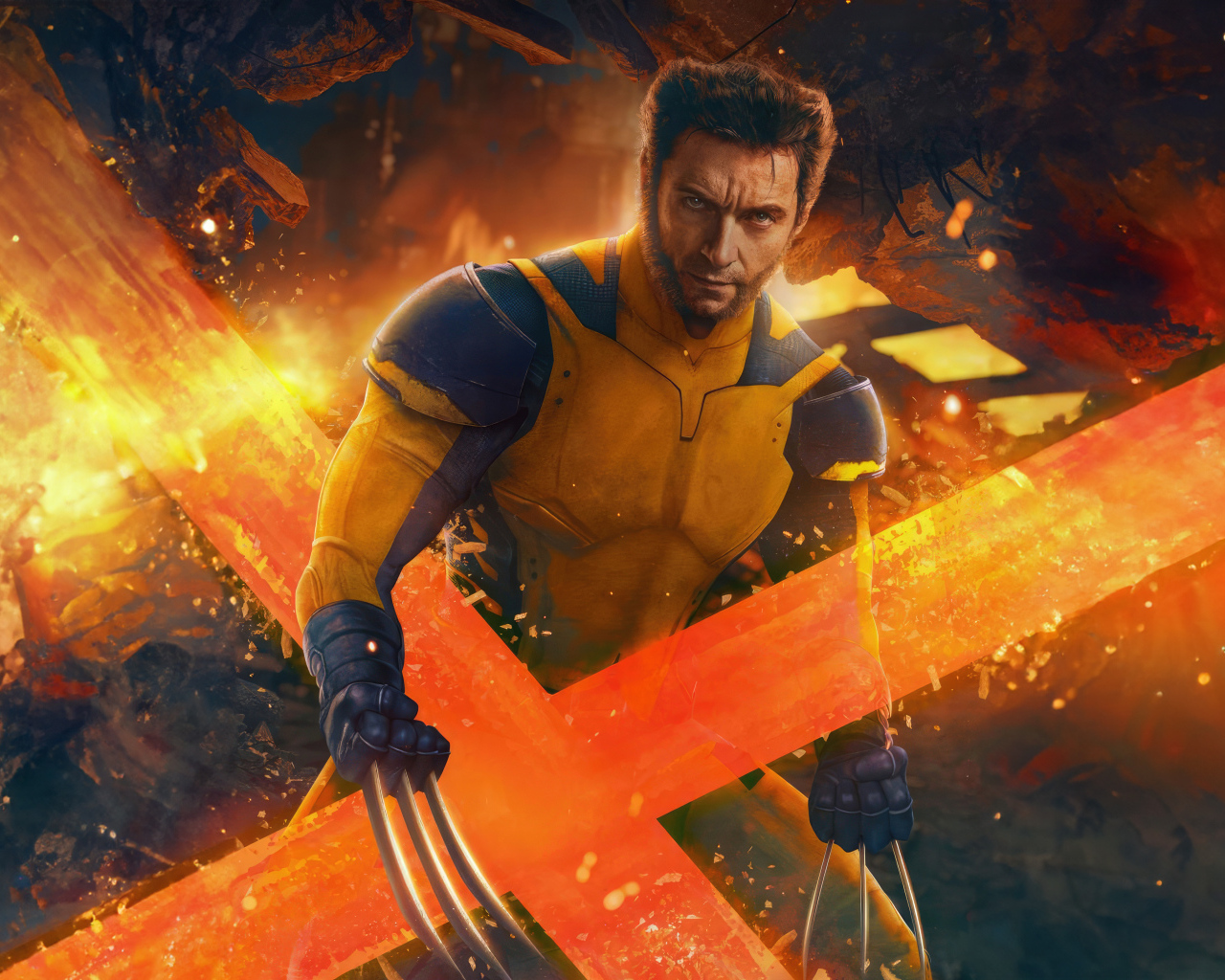 Грозный Росомаха с острыми когтями