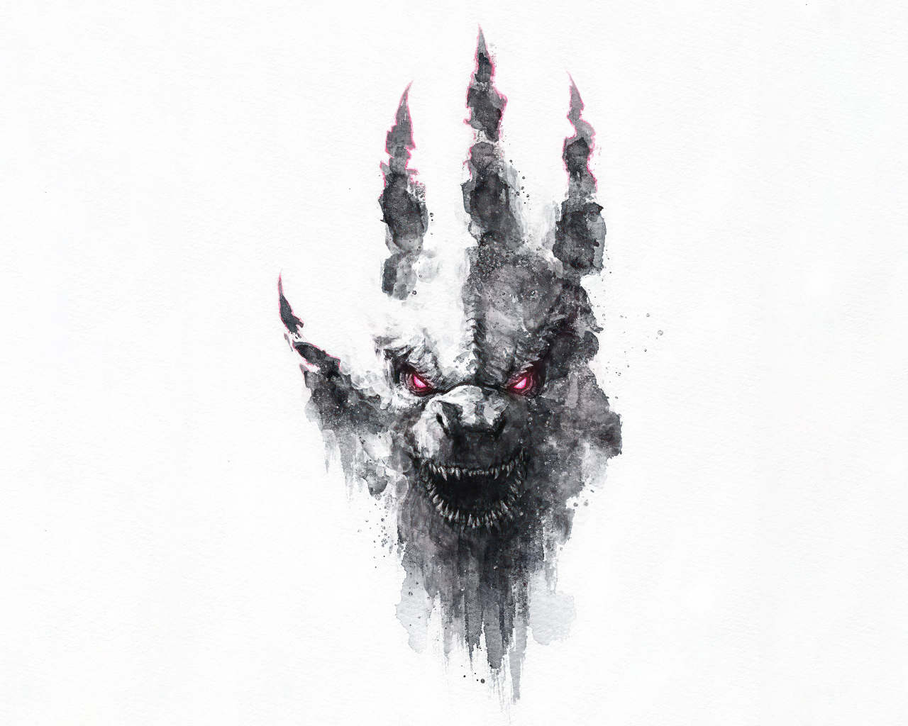 Минималистичный постер нового фильма Годзилла и Конг: Новая империя, 2024