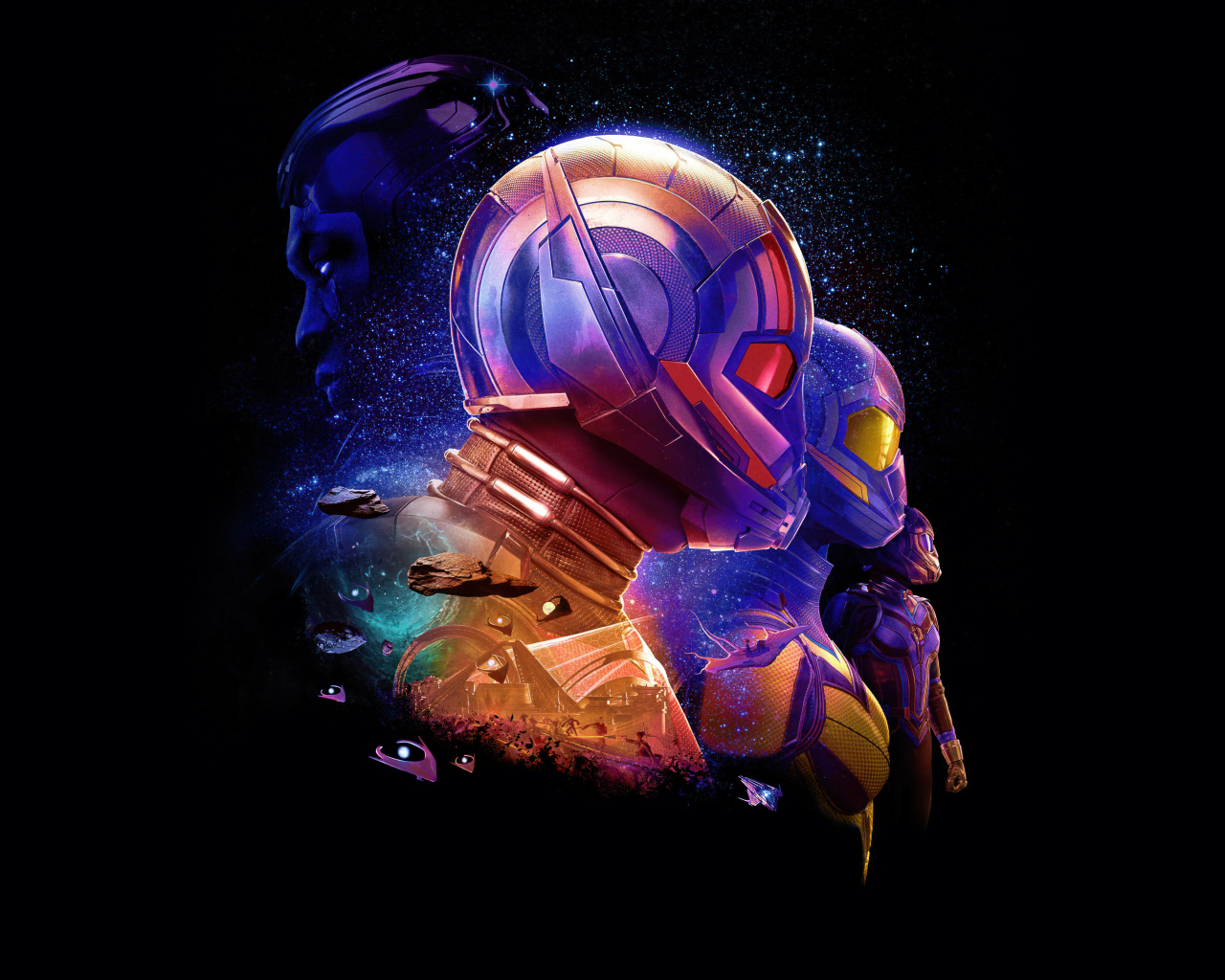 Постер фильма Человек-муравей и Оса: Квантомания, 2023