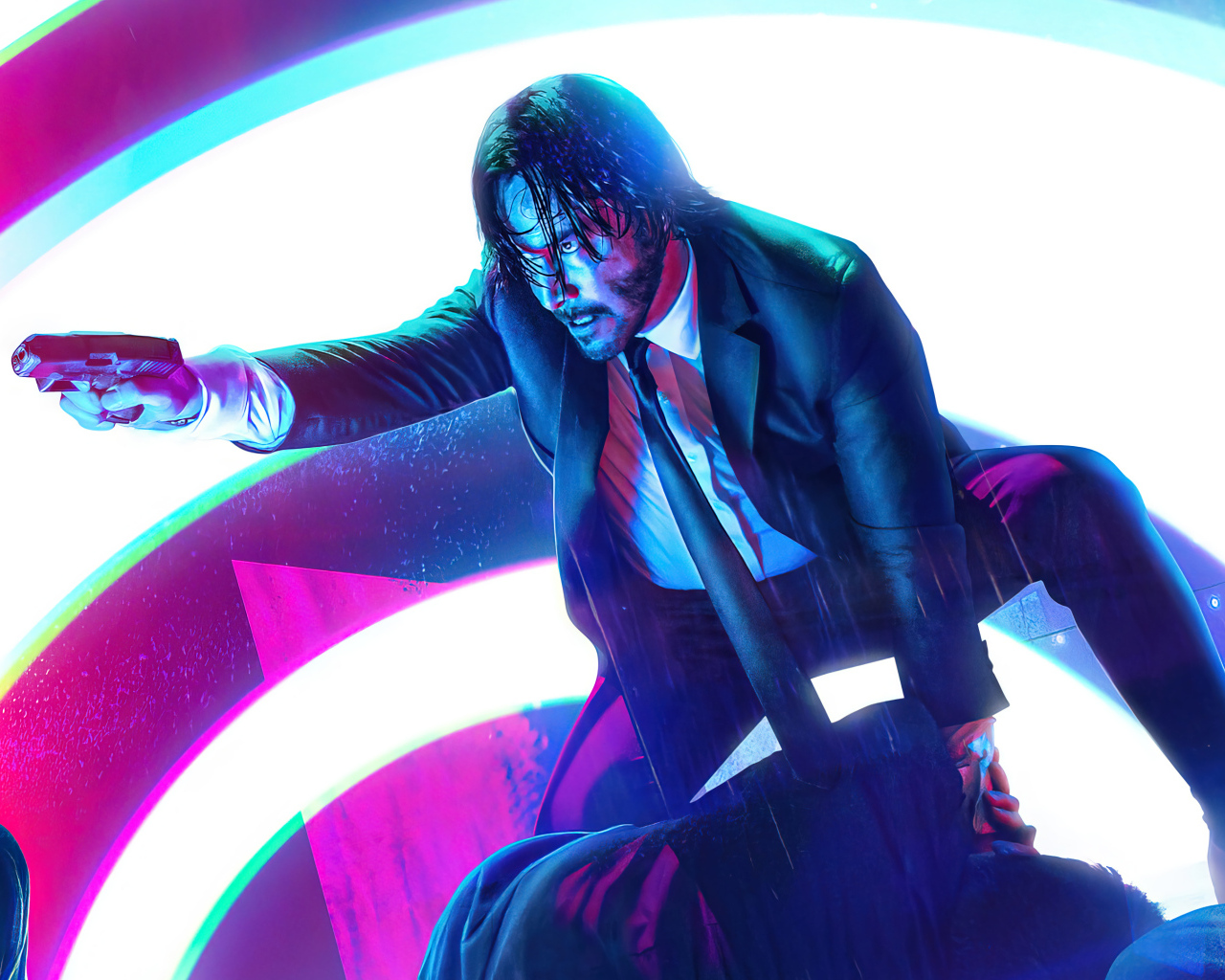 Популярный актер Киану Ривз в фильме Джон Уик