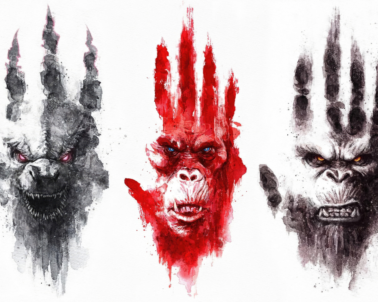 Постер нового фильма Годзилла и Конг: Новая империя, 2024