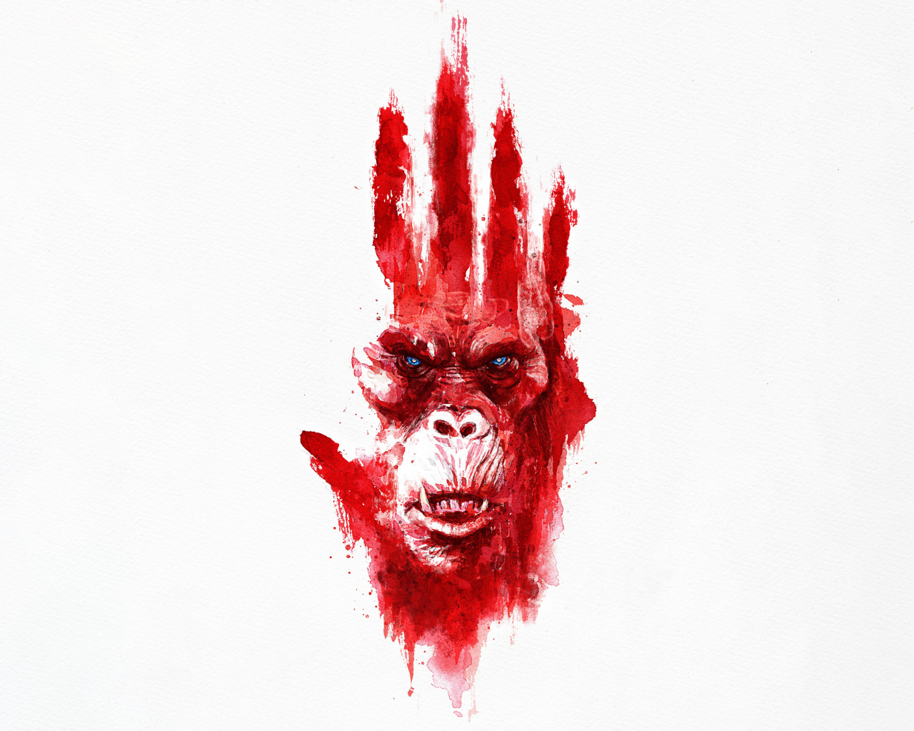 Постер на белом фоне нового фильма Годзилла и Конг: Новая империя, 2024