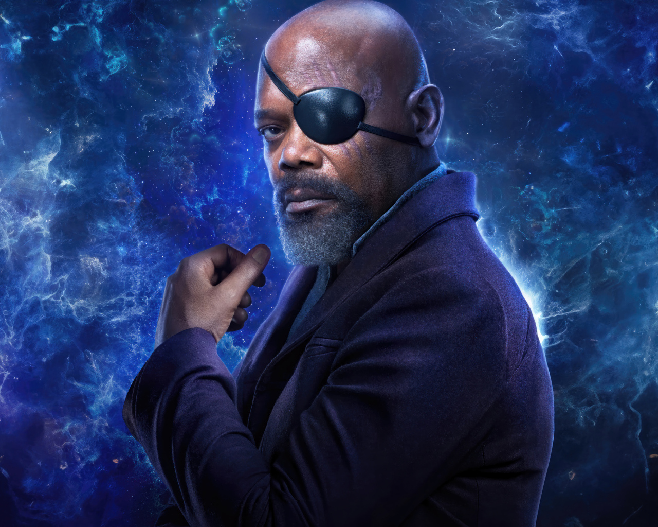 Персонаж Ник Фьюри в фантастическом фильме Марвелы