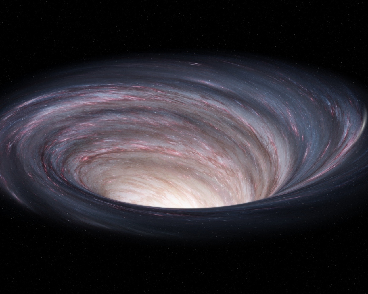 Большая чёрная дыра в космосе