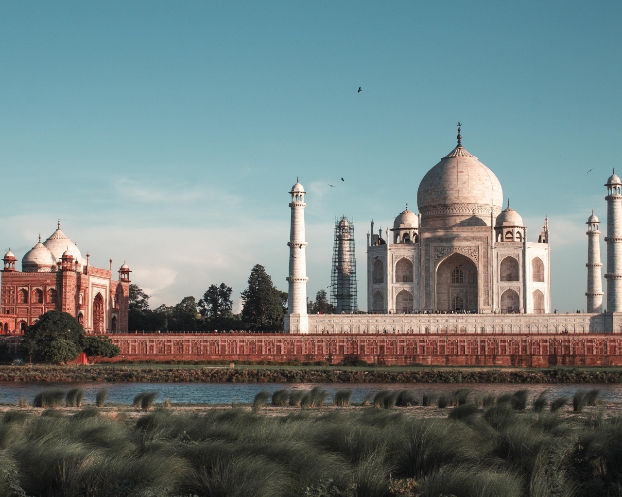 Большой красивый храм Тадж Махал, Индия